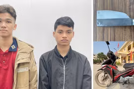 Bắt nóng 2 thanh niên kề dao vào cổ tài xế xe ôm cướp tài sản