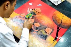 Tái hiện tinh hoa tranh sơn mài Hạ Thái