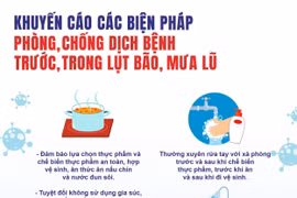 Khuyến cáo phòng, chống một số bệnh thường gặp trong lụt bão, mưa lũ