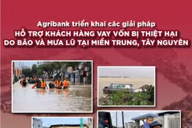 Agribank tiếp tục triển khai chính sách giảm tới 2%/năm lãi suất cho vay hỗ trợ khách hàng bị thiệt hại do bão số 12, 13 và mưa lũ