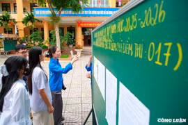 Hơn 103 nghìn thí sinh Hà Nội bắt đầu làm thủ tục dự thi vào lớp 10