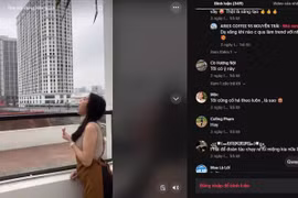 Hà Nội: Nở rộ trào lưu há to miệng "nuốt" tàu điện trên cao khiến giới trẻ thích thú
