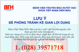 Cảnh báo chiêu trò lừa đảo mới nhắm vào người hiến máu tại TP.HCM