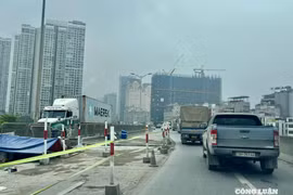 Hoàn thành sửa chữa khe co giãn đường Vành đai 3 trên cao