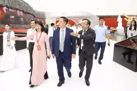 Ấn tượng không gian triển lãm “Thành phố Hồ Chí Minh - Tầm vóc thời đại, kiến tạo tương lai”