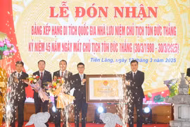 Hải Phòng đón nhận Bằng xếp hạng Di tích quốc gia Nhà lưu niệm Chủ tịch Tôn Đức Thắng