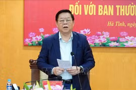 Đoàn kiểm tra của Bộ Chính trị thông qua kết quả kiểm tra đối với Tỉnh ủy Hà Tĩnh