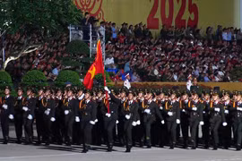 Hào hùng buổi tổng hợp luyện diễu binh, diễu hành tại Quảng trường Ba Đình cho đại lễ 2/9
