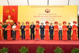 Khai trương Trung tâm Báo chí phục vụ Đại hội XVIII Đảng bộ TP Hà Nội
