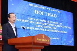 Đến năm 2035, phấn đấu 100% học sinh phổ thông được học chương trình môn Tiếng Anh như ngôn ngữ thứ hai