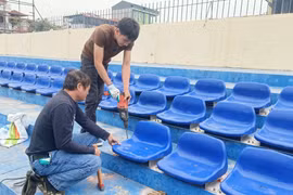 Sân vận động tỉnh Thanh Hóa "thay áo mới"