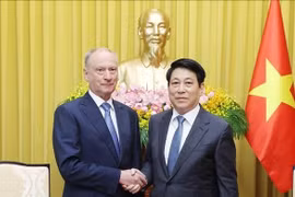 Chủ tịch nước Lương Cường tiếp Trợ lý Tổng thống Nga, Chủ tịch Hội đồng Biển Liên bang Nga