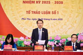 Toàn cảnh thảo luận tổ tại phiên trù bị Đại hội Đảng bộ tỉnh Phú Thọ sau hợp nhất 3 tỉnh