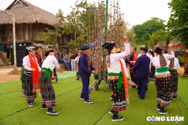 Độc đáo nghi lễ cầu may dưới cây bông của đồng bào người Thái