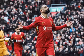 Thắng Wolves, Liverpool giữ vững ngôi đầu bảng xếp hạng Ngoại hạng Anh