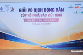 Giải Bóng bàn Cúp Hội Nhà báo Việt Nam 2025 đã sẵn sàng cho lễ khai mạc