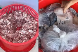 Đoàn liên ngành kiểm tra vụ bếp ăn trường tiểu học nhập thịt ôi, cá ươn