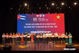 Ấm áp nghĩa tình Việt Nam - Cuba trong lễ tổng kết chương trình ủng hộ nhân dân Cuba