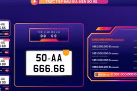 Biển số xe máy ngũ quý 6 của TP.HCM được trả giá hơn 2 tỷ đồng