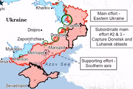 Quân đội Nga tiến sâu vào vùng Zaporizhzhia của Ukraine