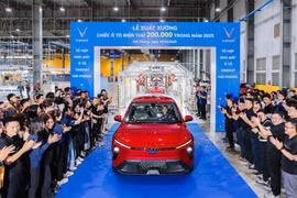 Nhà máy VinFast Hải Phòng xuất xưởng chiếc ô tô điện thứ 200.000 năm 2025