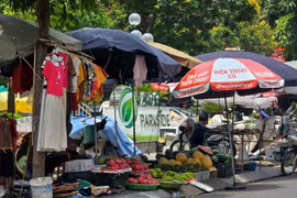 Vỉa hè, lòng đường thành chợ cóc, chợ tạm tại Hà Nội