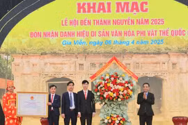 Huyện Gia Viễn (Ninh Bình): Khai mạc Lễ hội Đền Thánh Nguyễn và đón nhận danh hiệu Di sản văn hóa phi vật thể Quốc gia