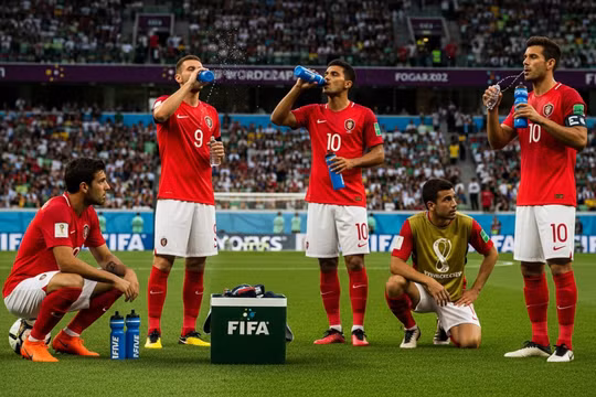 Chủ tịch FIFA nói quy định nghỉ uống nước tại World Cup là vì sức khỏe cầu thủ, không phải vì quảng cáo