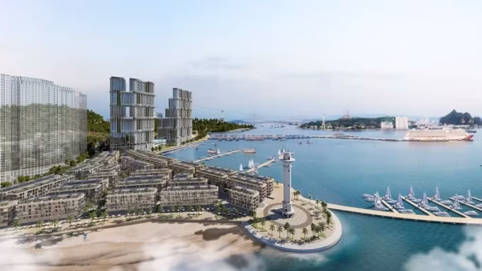 Phối cảnh Vịnh du thuyền Sun Marina.