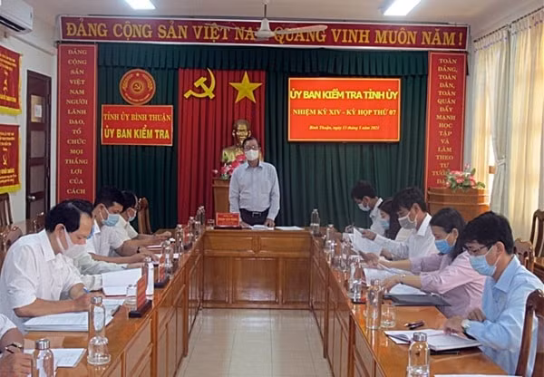 Kỳ họp thứ 7 UBKT Tỉnh ủy Bình Thuận