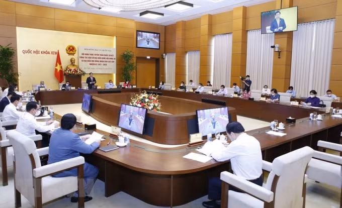 Quang cảnh phiên họp tại Nhà Quốc hội.