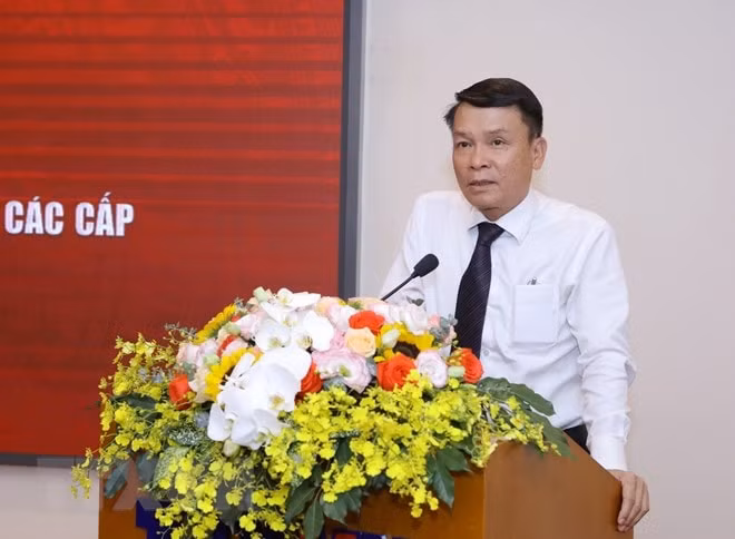 Ông Nguyễn Đức Lợi, Tổng Giám đốc TTXVN, phát biểu. (Ảnh: Văn Điệp/TTXVN)