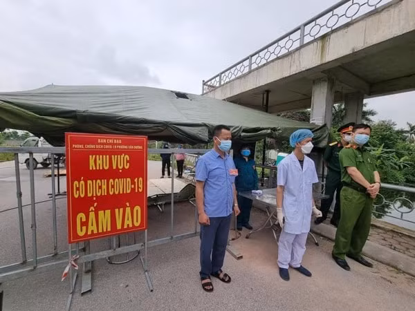 Một điểm chốt phòng dịch tại Bắc Ninh