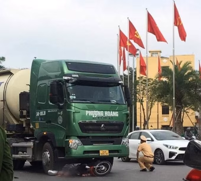 Hiện trường vụ tai nạn.
