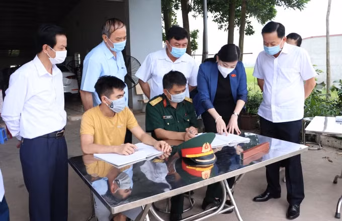Việc kiểm soát các chốt ra, vào tỉnh là yếu tố then chốt trong công tác phòng chống dịch. Ảnh: Kim Oanh