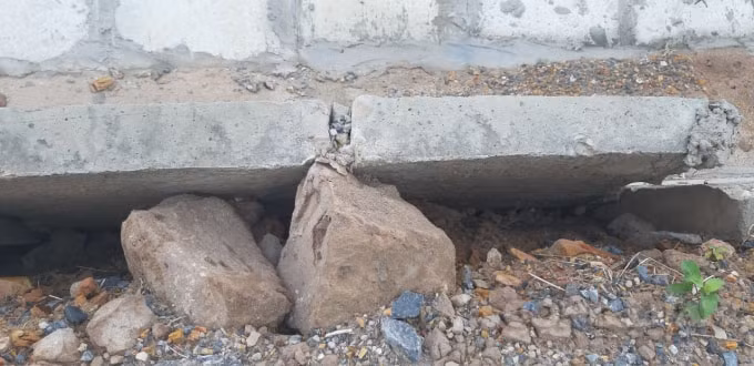 Hạng mục rãnh thoát nước có dấu hiệu thi công ẩu...