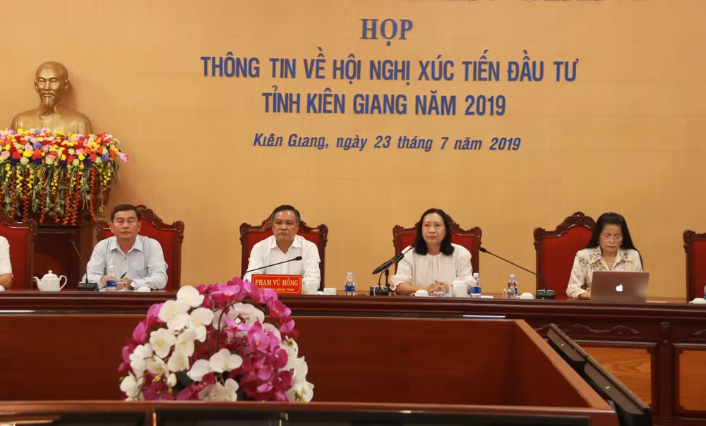 Họp báo thông tin về Hội nghị Xúc tiến đầu tư. Ảnh minh Họa