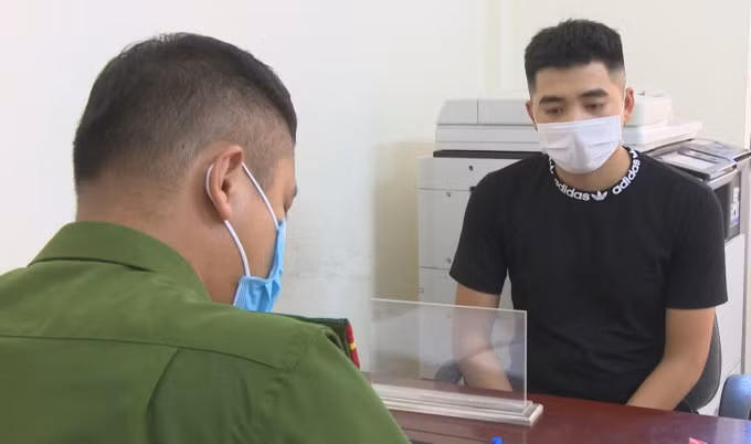 Đối tượng Xèn Văn Hiệp tại Cơ quan Công an