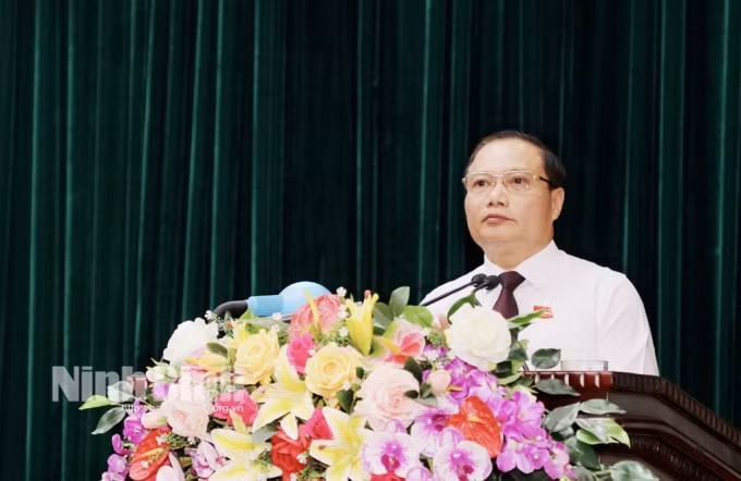 Ông Trần Hồng Quảng, Chủ tịch HĐND tỉnh Ninh Bình khóa XV, nhiệm kỳ 2021-2026. (Ảnh: Báo Ninh Bình)