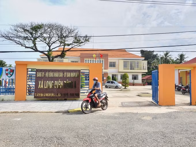 Trụ sở Đảng ủy, HĐND, UBND xã Long Điền Đông A (Ảnh: Minh Luân)