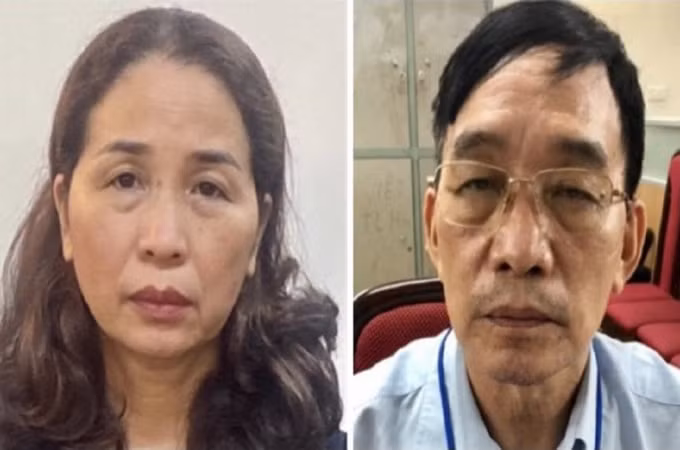 Hai bị can Vũ Liên Oanh (trái) và Ngô Vui. Ảnh: plo.vn