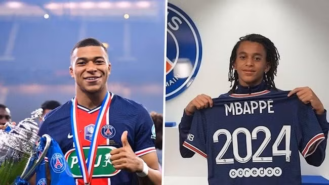 Paris Saint-Germain gia hạn hợp đồng với em trai Kylian Mbappe. Ảnh: internet