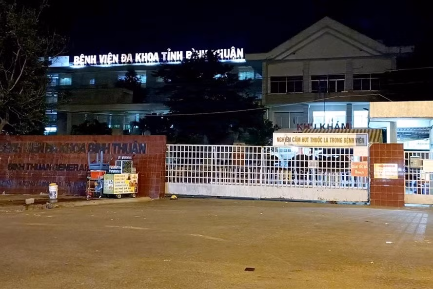 Bệnh viện Đa khoa Bình Thuận tạm ngưng tiếp nhận khám chữa bệnh 3 ngày. Ảnh: laodong.vn