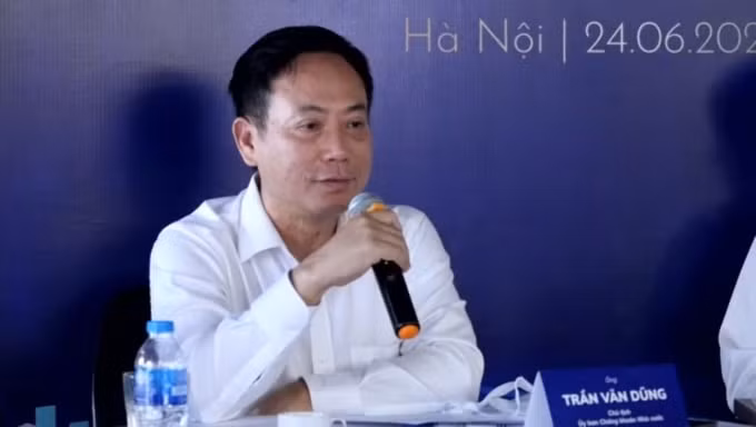 Ông Trần Văn Dũng, Chủ tịch Uỷ ban Chứng khoán Nhà nước - Ảnh chụp màn hình