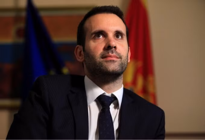 Bộ trưởng Tài chính Montenegro Milojko Spajic. Ảnh: Reuters.