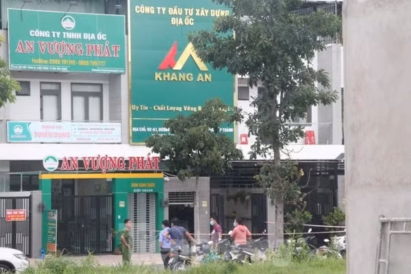 Công an phong tỏa hiện trường vụ việc