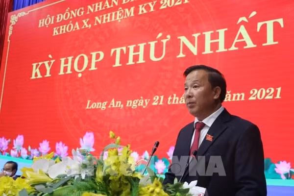 Ông Nguyễn Văn Út, Chủ tịch UBND tỉnh Long An nhiệm kỳ 2021-2026. Ảnh: TTXVN
