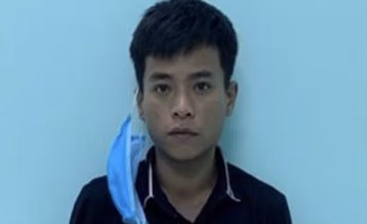 Đối tượng Cảm tại cơ quan cảnh sát điều tra.