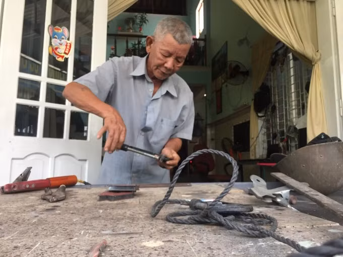 Cựu binh Lê Lan - chứng nhân bảo vệ Hoàng Sa - Ảnh: Bá Dũng