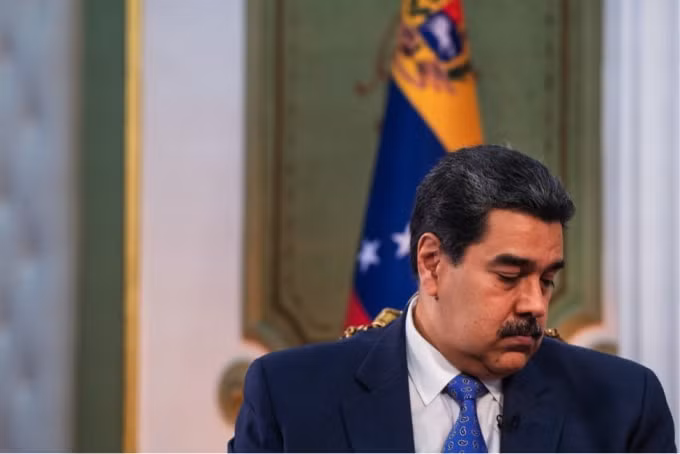 Nicolas Maduro trong một cuộc phỏng vấn của tờ Bloomberg ở Caracas. (Nguồn: Gaby Oraa/Bloomberg).